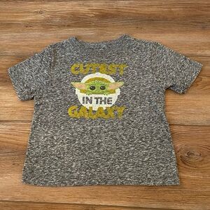 Star Wars Baby Yoda short sleeve shirt. Boys size 2T.